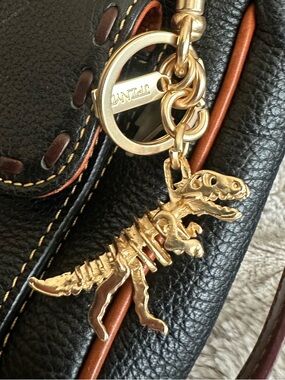 Gold T-Rex Dinosaur Charm (coach inspired)